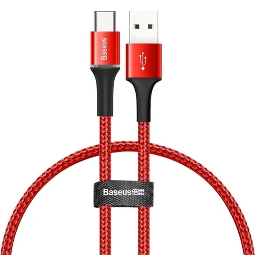 Buy Baseus halo data cable USB For Type-C 3A 0.25m Red - BSU921RED - {ean13} - Home Screen Store Europe