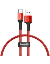 Kabel USB-C s LED podsvícením Baseus Halo 0,25m 3A (červený)