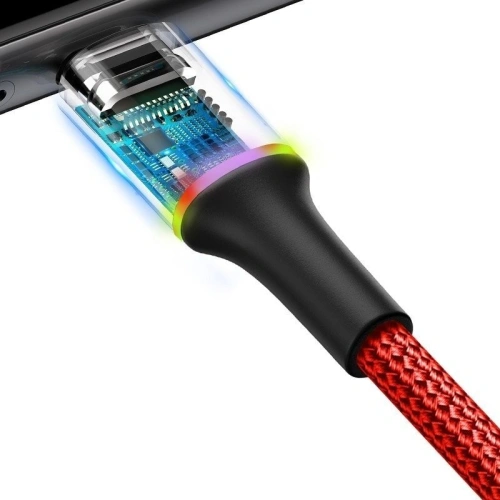 Buy Baseus halo data cable USB For Type-C 3A 0.25m Red - BSU921RED - {ean13} - Home Screen Store Europe