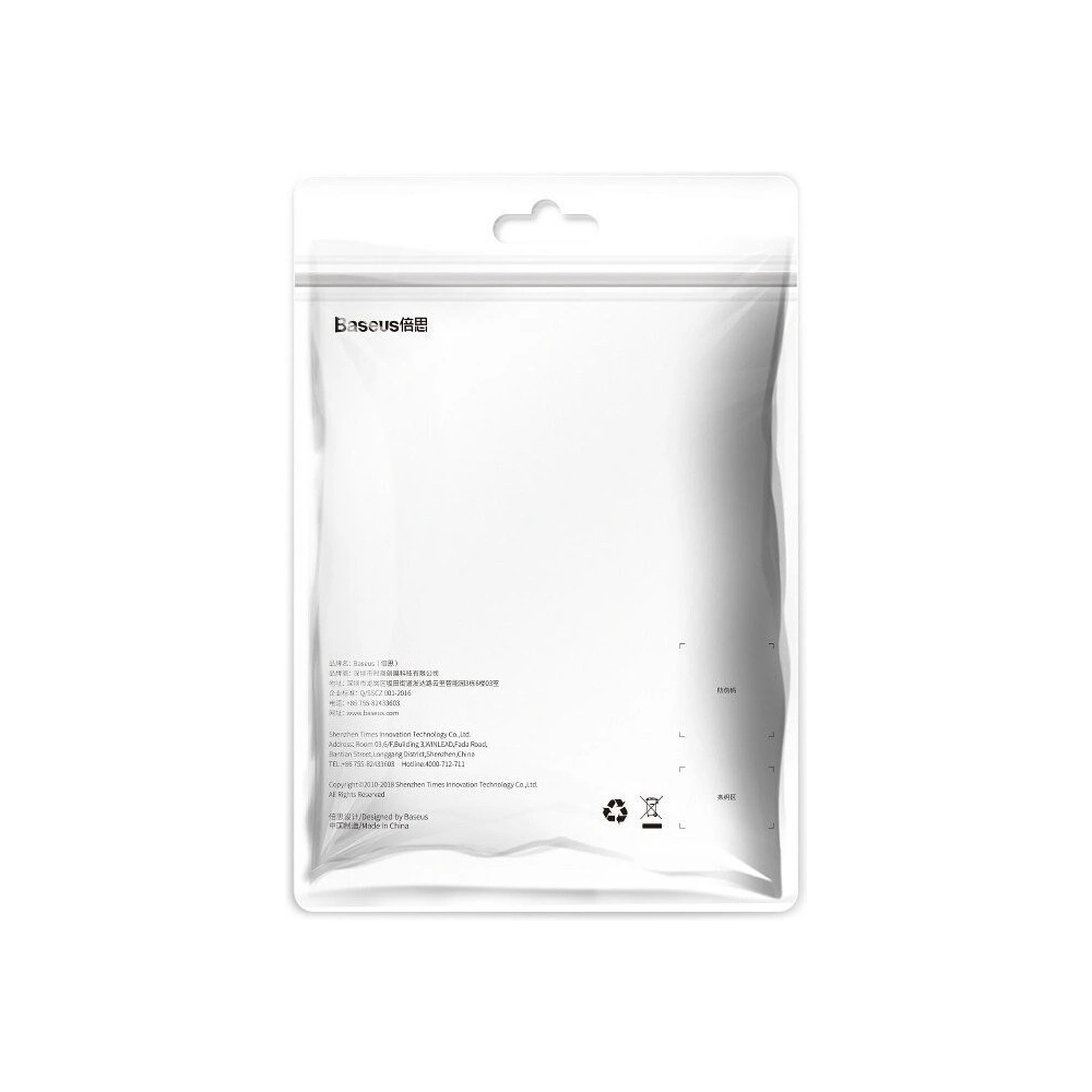 Kabel USB-C z podświetleniem LED Baseus Halo 0,25m 3A (czerwony)