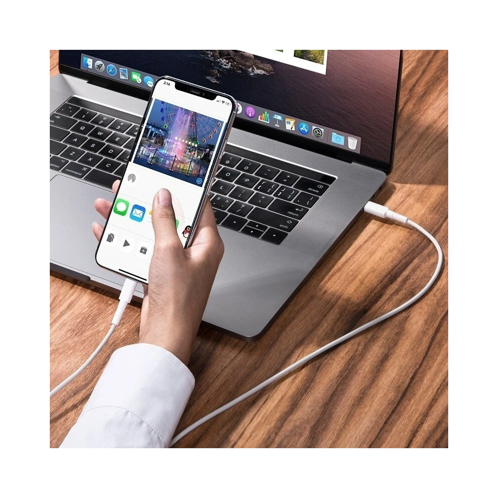 Kabel USB-C do Lightning Baseus BMX Mini White, MFi, Power Delivery, 18W, 1,2m (biały)