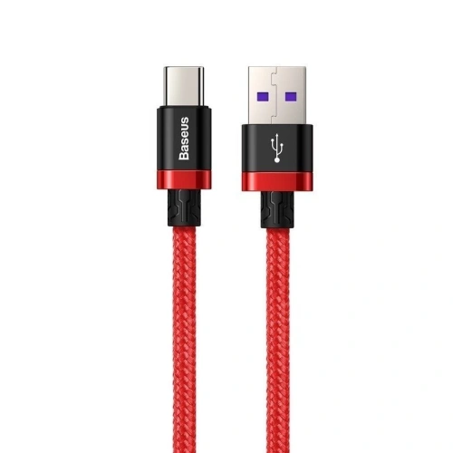 Kup USB-C kábel Baseus Lila Arany Piros, Huawei SuperCharge, 5A, 1m, 40W (piros) - BSU933RED - {ean13} - Sklep Home Screen