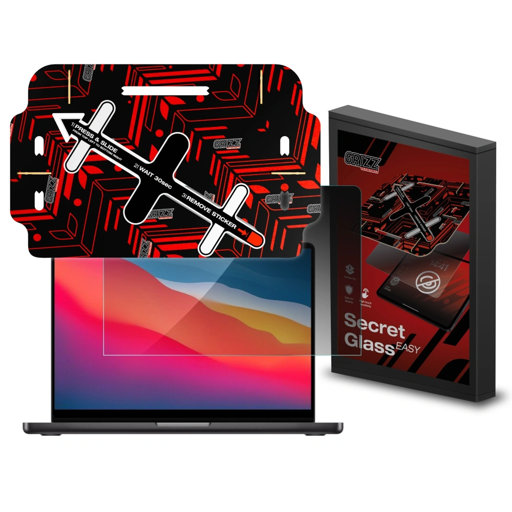 Szkło prywatyzujące GrizzGlass SecretGlass Easy do Apple MacBook Air 13" 2020 - MacBook - GrizzGlass