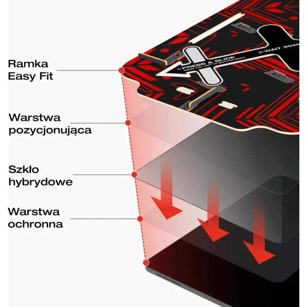 Szkło prywatyzujące GrizzGlass SecretGlass Easy do Lenovo Tab P12 - Lenovo - GrizzGlass