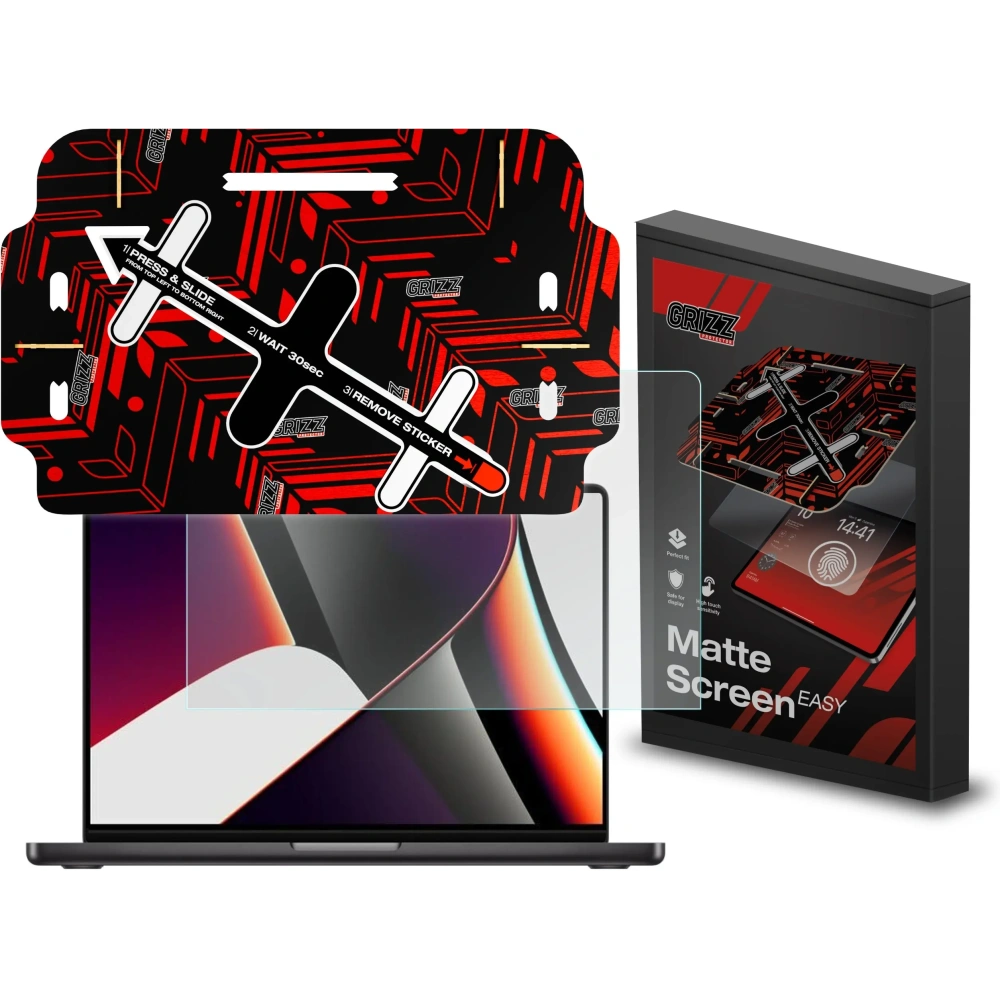 Folia matowa GrizzGlass MatteScreen Easy do Apple MacBook Pro 14" 2021 - MacBook - GrizzGlass