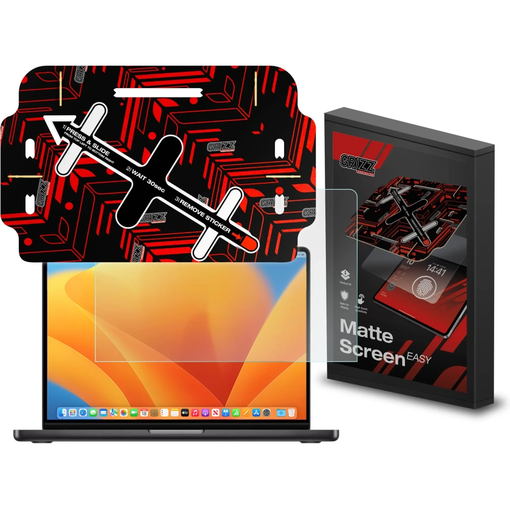 Folia matowa GrizzGlass MatteScreen Easy do Apple MacBook Pro 14" 2023 - MacBook - GrizzGlass