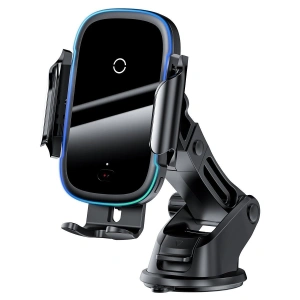 Kup Automobilový držák Baseus Light Electric Holder s indukčním nabíjením Qi (černý) - BSU940BLK - {ean13} - Sklep Home Screen