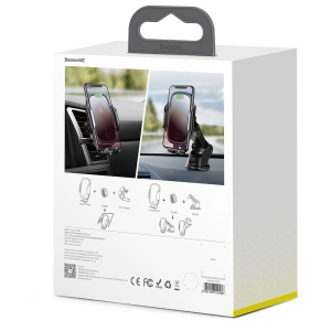 Buy Baseus Light Electric Holder Wireless Charger (15W) Black - BSU940BLK - {ean13} - Home Screen Store Europe