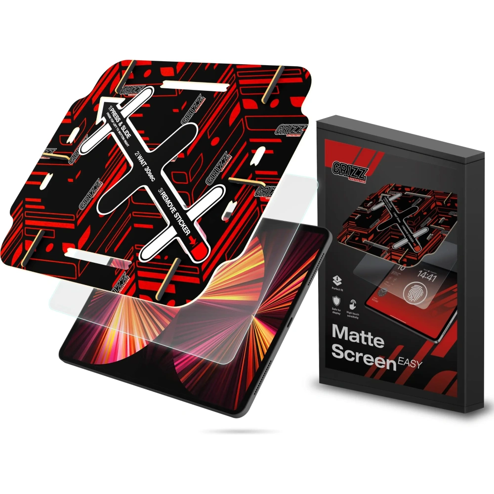 Folia matowa GrizzGlass MatteScreen Easy do Apple iPad Pro 5th 11" - iPad Pro 11" 2024 (5. generacji) - GrizzGlass