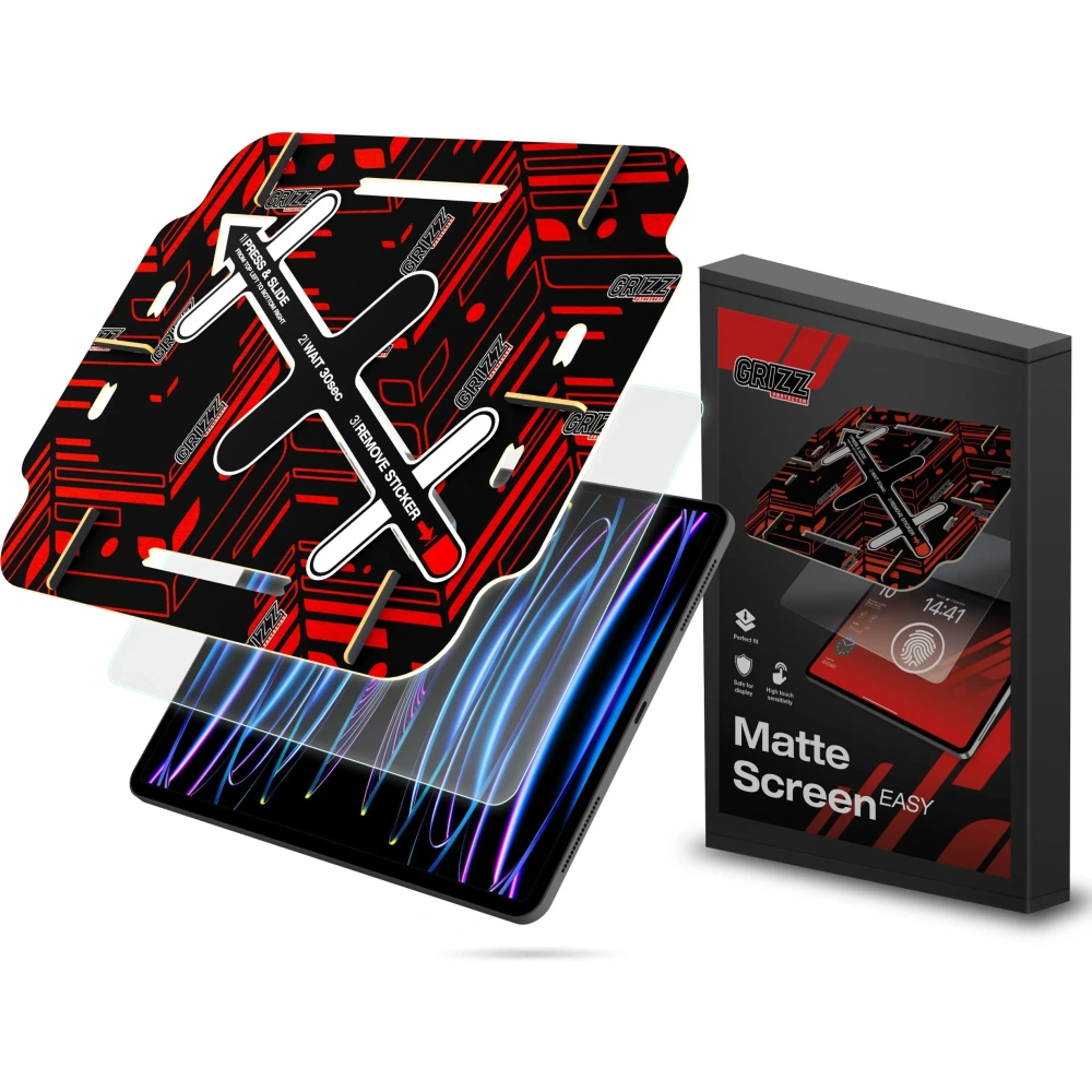 Folia matowa GrizzGlass MatteScreen Easy do Apple iPad Pro 6th 11" - iPad Pro 11" 2022 (4. generacji) - GrizzGlass