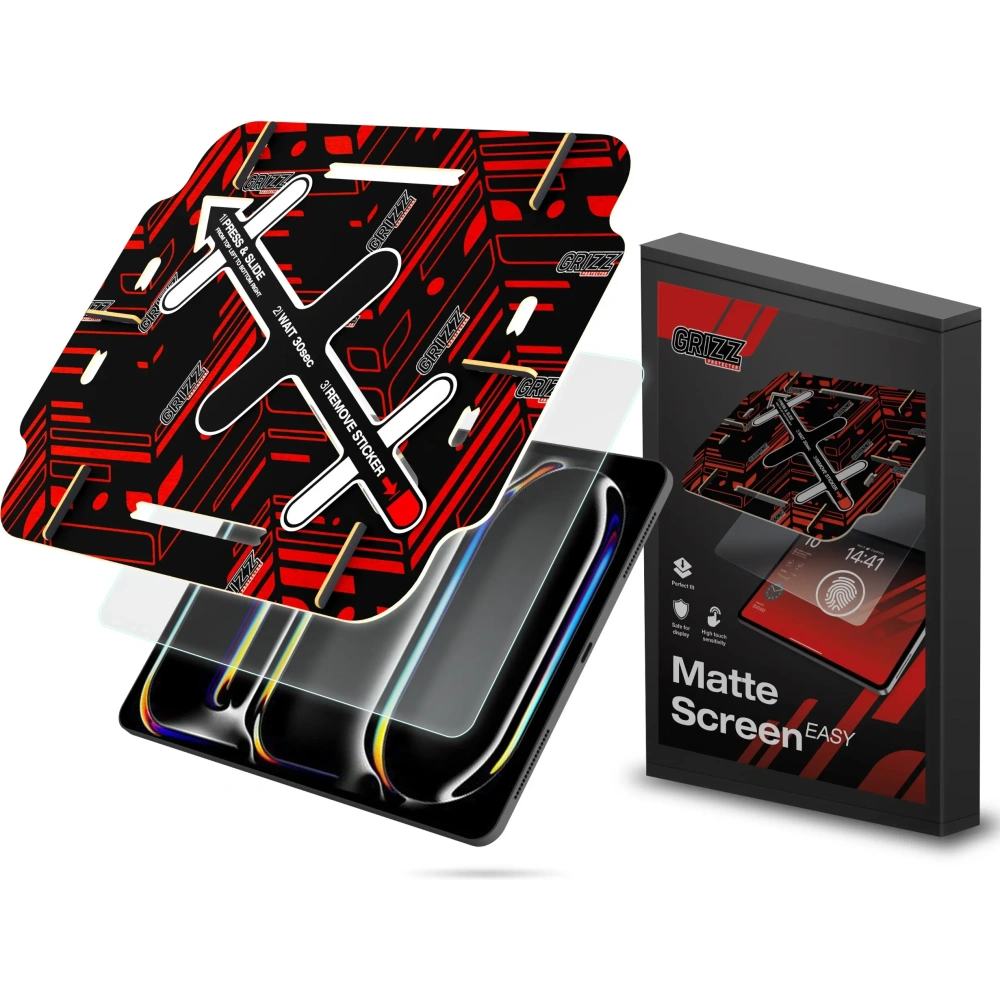 Folia matowa GrizzGlass MatteScreen Easy do Apple iPad Pro 7th 11" - iPad Pro 11" 2024 (5. generacji) - GrizzGlass