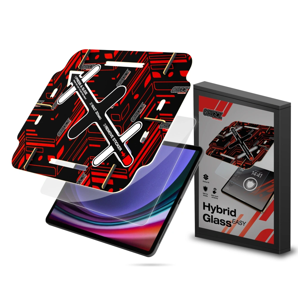 Szkło hybrydowe GrizzGlass HybridGlass Easy do Samsung Galaxy Tab S9 Plus - Galaxy Tab S9+ Plus - GrizzGlass