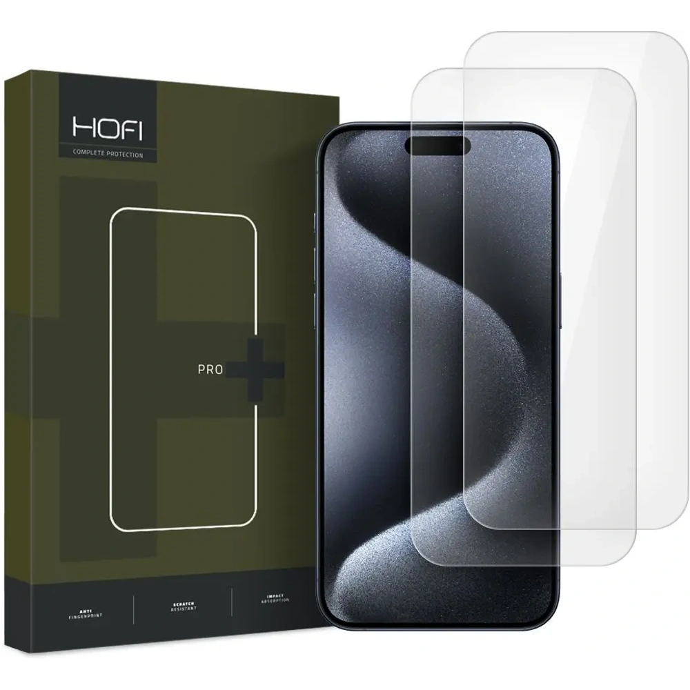 Szkło hartowane Hofi Glass Pro+ Apple iPhone 16 Pro Max Clear [2 PACK] - iPhone 16 Pro Max - Hofi
