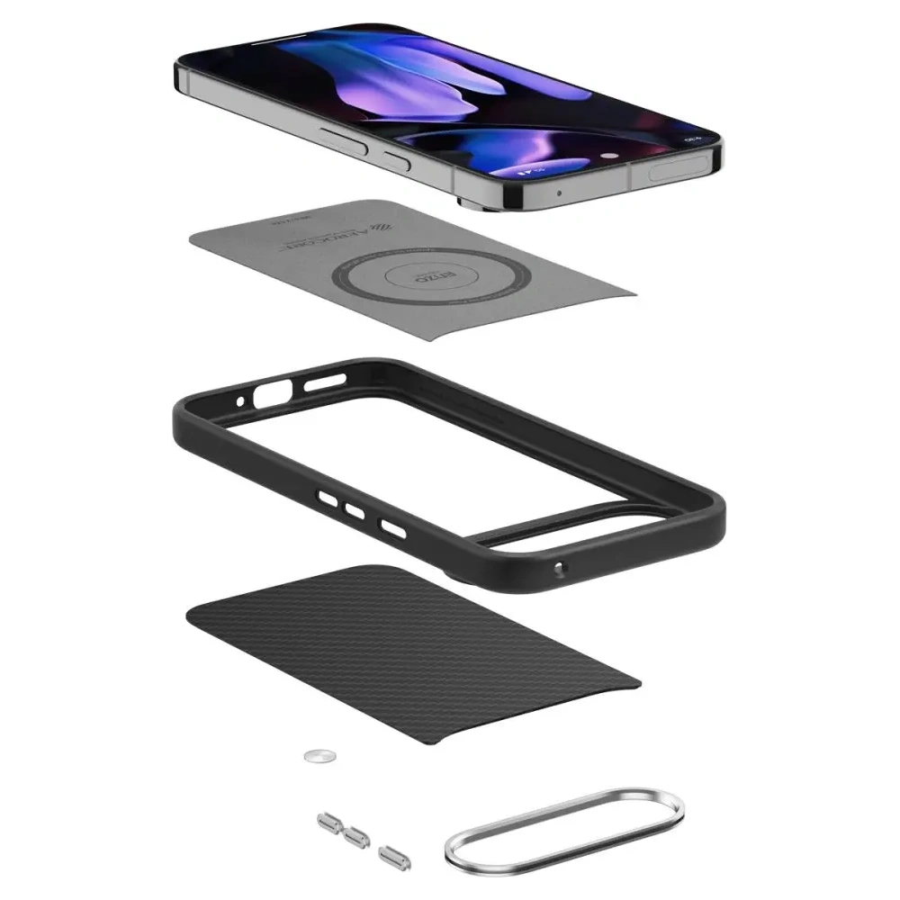 Etui Spigen Enzo Aramid Google Pixel 9 Pro XL Matte Black - Pixel 9 Pro XL - Spigen