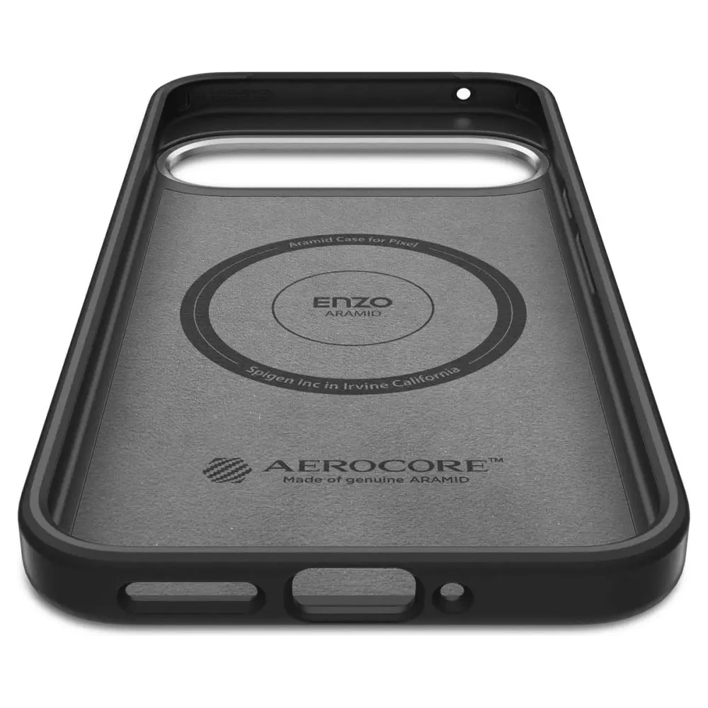 Etui Spigen Enzo Aramid Google Pixel 9 Pro XL Matte Black - Pixel 9 Pro XL - Spigen