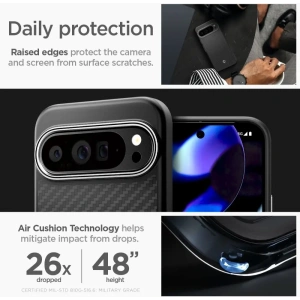 Kup Etui Spigen Enzo Aramid Google Pixel 9 Pro XL Matte Black - SPN3511 - {ean13} - Sklep Home Screen