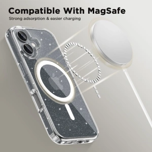 Kup Etui Tech-protect Flexair Hybrid MagSafe Apple iPhone 16 Glitter - THP3065 - {ean13} - Sklep Home Screen
