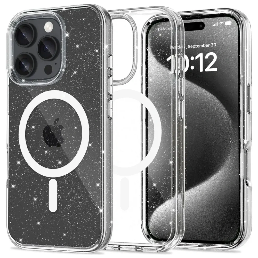 Etui Tech-protect Flexair Hybrid MagSafe Apple iPhone 16 Pro Max Glitter - iPhone 16 Pro Max - Tech-Protect