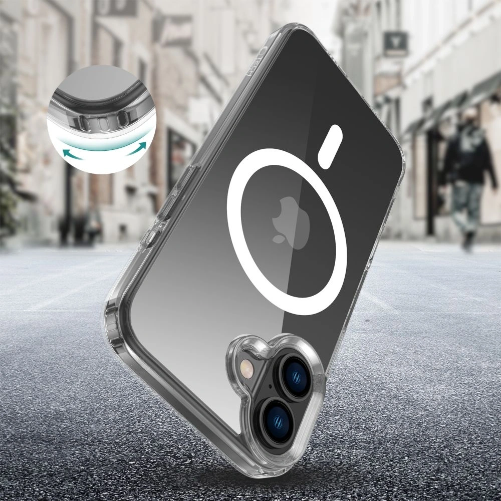Etui Tech-protect Flexair Hybrid MagSafe Apple iPhone 16 Plus Clear - iPhone 16 Plus - Tech-Protect