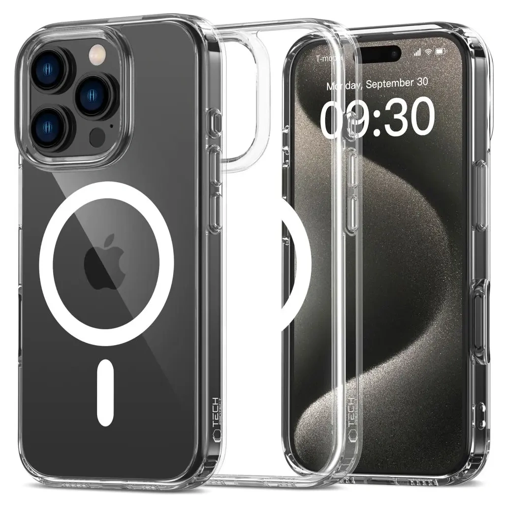 Etui Tech-protect Flexair Hybrid MagSafe Apple iPhone 16 Pro Max Clear - iPhone 16 Pro Max - Tech-Protect