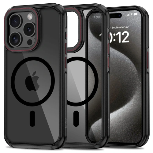 Buy Tech-protect MagHybrid MagSafe Case for Apple iPhone 15 Pro black/red - THP3073 - {ean13} - Home Screen Store Europe