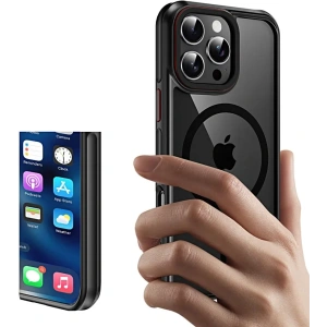 Etui Tech-protect MagHybrid MagSafe Apple iPhone 15 Pro black/red - iPhone 15 Pro - Tech-Protect
