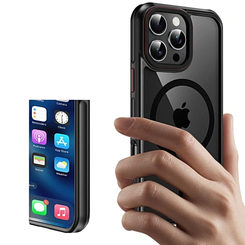 Kup Tech-protect MagHybrid MagSafe tok Apple iPhone 15 Pro fekete/piros - THP3073 - {ean13} - Sklep Home Screen