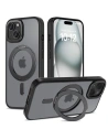 Etui Tech-Protect MagRing MagSafe Apple iPhone 15 Matná Černá - iPhone 15 - Tech-Protect