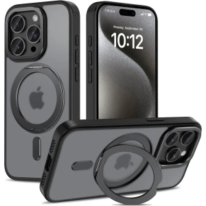Etui Tech-Protect MagRing MagSafe Apple iPhone 15 Pro Matte Black - iPhone 15 Pro - Tech-Protect
