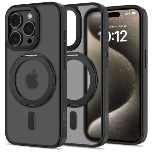 Kup Tech-Protect MagRing MagSafe Apple iPhone 15 Pro Matt Fekete - THP3089 - {ean13} - Sklep Home Screen