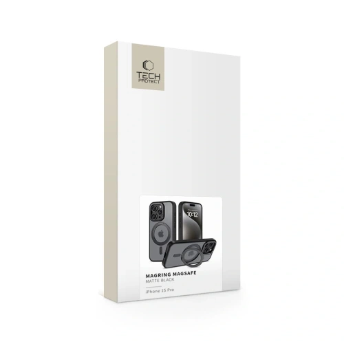 Kup Tech-Protect MagRing MagSafe Apple iPhone 15 Pro Matte Schwarz - THP3089 - {ean13} - Sklep Home Screen