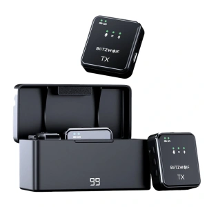 Kup Mikrofon wireless BlitzWolf, BW-SX63, 1000mAh (negru) - BLZ607 - {ean13} - Sklep Home Screen