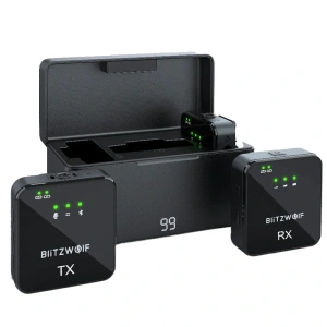 Kup Mikrofon wireless BlitzWolf, BW-SX63, 1000mAh (negru) - BLZ607 - {ean13} - Sklep Home Screen