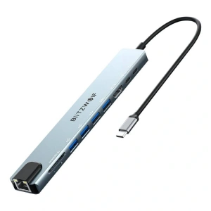 Kup Stația de docare Blitzwolf BW-TH5 10w1 USB-C (argintie) - BLZ608 - {ean13} - Sklep Home Screen