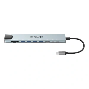 Kup Stația de docare Blitzwolf BW-TH5 10w1 USB-C (argintie) - BLZ608 - {ean13} - Sklep Home Screen