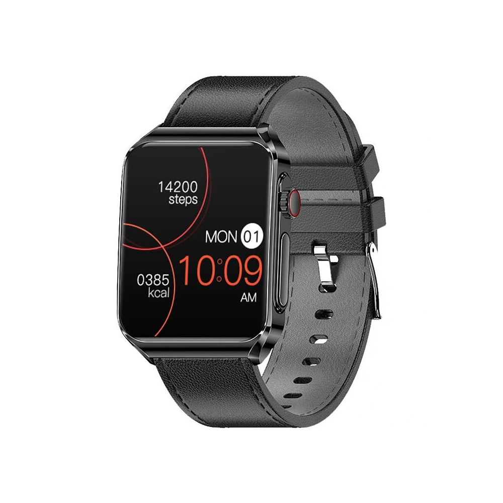 Smartwatch BlitzWolf BW-HL6 (czarny skórzany) - !ZAIMPORTOWANE - BlitzWolf