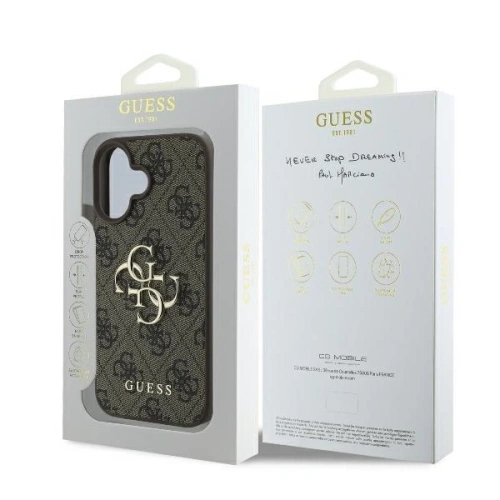 Kup Etui Guess GUHCP16L4GMGBR Apple iPhone 16 Pro hardcase 4G Big Logo brązowy - GUE3476 - {ean13} - Sklep Home Screen