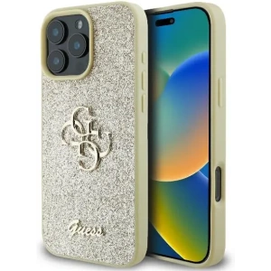 Kup Guess GUHCP16LHG4SGD Apple iPhone 16 Pro hardcase Fixed Glitter Big 4G zlatý - GUE3479 - {ean13} - Sklep Home Screen