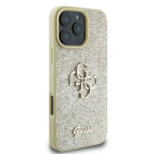 Kup Guess GUHCP16LHG4SGD Apple iPhone 16 Pro hardcase Fixed Glitter Big 4G zlatý - GUE3479 - {ean13} - Sklep Home Screen