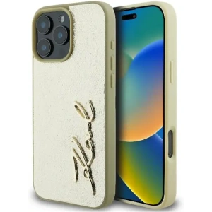 Kup Karl Lagerfeld KLHCP16LPFMFBKMD Apple iPhone 16 Pro hardcase Metal Signature zlatý - KLD2136 - {ean13} - Sklep Home Screen