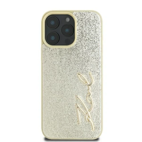 Kup Karl Lagerfeld KLHCP16LPFMFBKMD Apple iPhone 16 Pro hardcase Metal Signature zlatý - KLD2136 - {ean13} - Sklep Home Screen