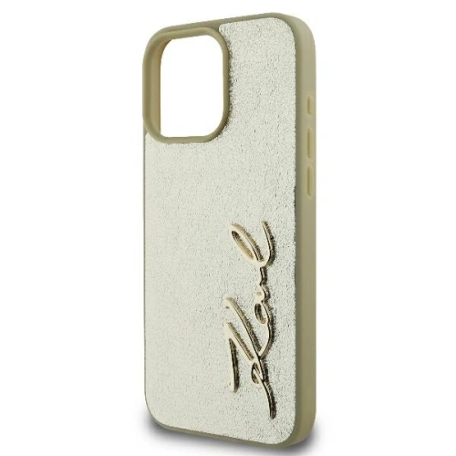 Kup Etui Karl Lagerfeld KLHCP16LPFMFBKMD Apple iPhone 16 Pro hardcase Metal Signature złoty - KLD2136 - {ean13} - Sklep Home Screen
