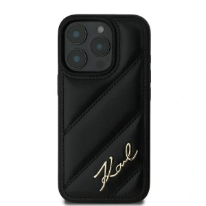 Kup Karl Lagerfeld KLHCP16LPQDSMGK Apple iPhone 16 Pro hardcase Quilted Signature černé - KLD2137 - {ean13} - Sklep Home Screen