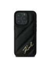 Buy Case Karl Lagerfeld KLHCP16LPQDSMGK Apple iPhone 16 Pro hardcase Quilted Signature black - KLD2137 - {ean13} - Home Screen Store Europe