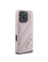 Buy Case Karl Lagerfeld KLHCP16LPQDSMGP Apple iPhone 16 Pro hardcase Quilted Signature pink - KLD2138 - {ean13} - Home Screen Store Europe