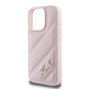 Kup Karl Lagerfeld KLHCP16LPQDSMGP Apple iPhone 16 Pro hardcase Quilted Signature růžový - KLD2138 - {ean13} - Sklep Home Screen