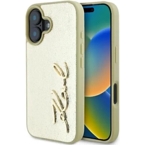 Kup Karl Lagerfeld KLHCP16SPFMFBKMD Apple iPhone 16 hardcase Metal Signature zlatý - KLD2139 - {ean13} - Sklep Home Screen