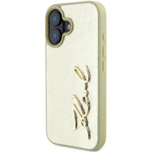 Kup Karl Lagerfeld KLHCP16SPFMFBKMD Apple iPhone 16 hardcase Metal Signature zlatý - KLD2139 - {ean13} - Sklep Home Screen