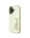 Buy Case Karl Lagerfeld KLHCP16SPFMFBKMD Apple iPhone 16 hardcase Metal Signature gold - KLD2139 - {ean13} - Home Screen Store Europe