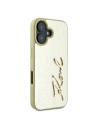 Buy Case Karl Lagerfeld KLHCP16SPFMFBKMD Apple iPhone 16 hardcase Metal Signature gold - KLD2139 - {ean13} - Home Screen Store Europe